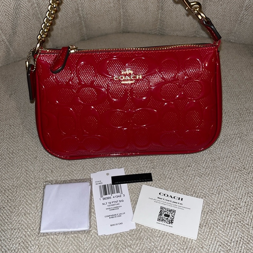 Coach Nolita 19 Red Leather CV419